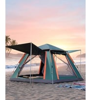 Büyük Boy Kamp Çadırı Güneşlikli 4 5 Kişilik Taşınabilir Outdoor Çadır