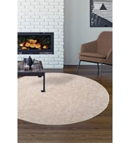Dijidekor Halı Vizon Elit Yıkanabilir Saçaksız Yuvarlak Kesme İnce Yolluk Kilim Salon Halısı Modeli (Açık Vizon)