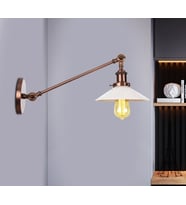 MYLİGHTS BAKIR ESKİTME MAFSALI HAREKETLİ APLİK OKUMA LAMBASI DUVAR APLİK   (Kirli Bakır)
