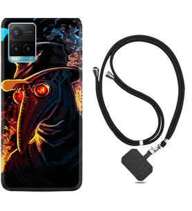 Vivo Y11S Y21S Y20 Y20S Y70 Kılıf Boyun Askılı Silikon Karga 1616