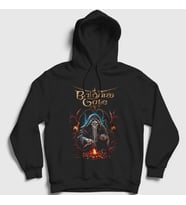 Presmono Unisex Siyah Cover Oyun Baldur's Gate Kapüşonlu Sweatshirt 496657tt