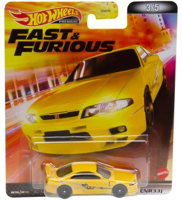 Hot Wheels Retro Eğlence Koleksiyonu, Nissan Skyline Gtr R33 Sarı