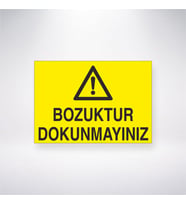 Bozuktur Dokunmayınzı