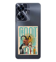 Realme C55 Uyumlu Lionel Messi Desenli Şeffaf Telefon Kılıfı