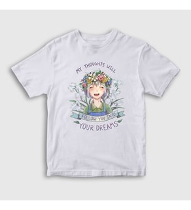 Presmono Unisex Çocuk Beyaz Basils Hope Anime Omori T-Shirt 495982tt