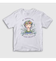 Presmono Unisex Çocuk Beyaz Basils Hope Anime Omori T-Shirt 495982tt