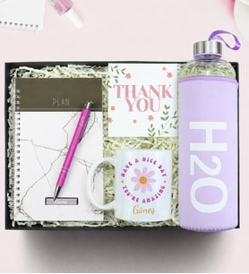 Kişiye Özel Tasarım Kupa & Defter & Cam Matara & Tükenmez Kalem Hediye Seti