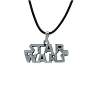 Star Wars Deri ip Kolye - Gümüş Kaplama - Kadın Erkek Kolye - No:798