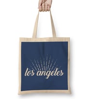 Los Angeles Logo Bez Çanta Uzun Saplı