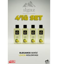 Ilgaz Limon Kolonyası 4'lü Set 80 Derece 400 ml Elegance Series