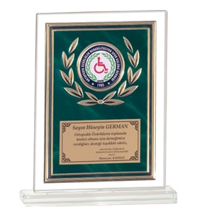 ODAK KUPA - Cam Plaketler - CM-092 B - 18x21 cm