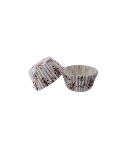 Kek Kalıbı Pet Kapsül 52X45 MM Kağıt Cupcake Kağıdı (100 Adet)  Sarmaşık Desenli
