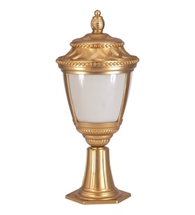 AVONNI BSU-68042-BSA-KOP Sarı Boyalı Dış Mekan Aydınlatma E27 Aluminyum Polikarbon Cam 28cm