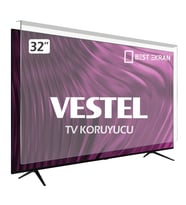 Vestel 32HV9750 Tv Ekran Koruyucu - Vestel 32" inç Kırılmaz Tv Ekran Koruyucu Camı