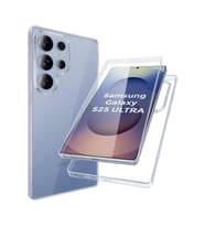 Samsung Galaxy S25 ULTRA Kılıf Şeffaf 360 Ön Arka Korumalı Silikon
