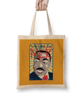 Make His Dreams Reality Mlk Black History Month Blm Black Lives Matter Bez Çanta Uzun Saplı