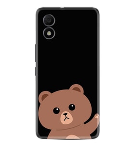 TCL 303 Kılıf Resimli Desenli Silikon Platinium Series Hello Bear 1905