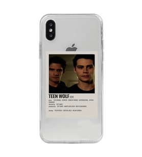 Iphone X / Xs Uyumlu Teen Wolf Minimalist Poster Desenli Şeffaf Telefon Kılıfı