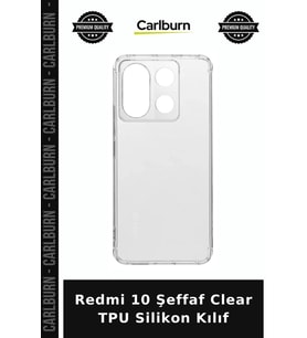 Redmi 10 Şeffaf Clear TPU Silikon Kılıf Cihaz Koruma Cep Aksesuar Telefon Koruyucu