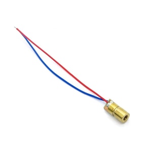 Kablolu Nokta Lazer Modül Metal Kafa 5V 650nm 5mw point laser