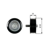 GATES T36433 Alternator Gergi Bilyasi A2782020219
