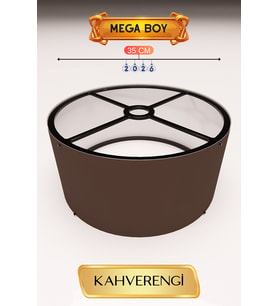 Kahverengi Lambader Başlığı 35 CM Mega Boy