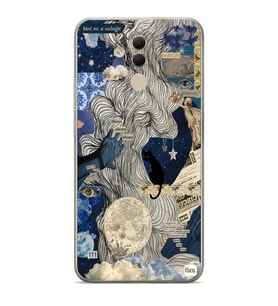 Huawei Mate 20 Lite Uyumlu Baskılı Yumuşak Silikon Şeffaf Telefon Kılıfı