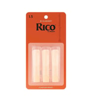 D'Addario RCA0315 Rico Bb Klarnet Kamışı No: 1.5 (Başlangıç/Eğitim) - 3'lü Paket  Çok Yumuşak Yapı, Kolay Üfleme ve Ekonomik Deneme Paketi