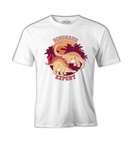 Dinosaur Expert Beyaz Erkek Tshirt