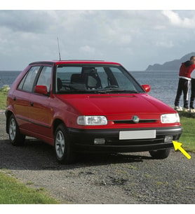 Skoda Felicia 1995-1997 Ön Tampon Sol Sis Farı Kapağı 6U0807431D