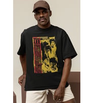 Tasarım Bruce Lee Efsane Dövüşçü Baskılı Unisex Oversize Tişört