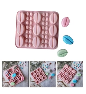 Silikon Kek Kalıp Sugarcraft Kahve Çekirdekleri Kalıbı Şeker Hamuru  Kalıbı