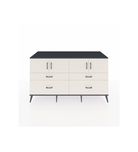 Kronos Konsol 2 Raflı 4 Çekmeceli 4 Kapaklı 176x59x99 Antrasit-Aytaşı
