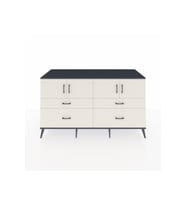 Kronos Konsol 2 Raflı 4 Çekmeceli 4 Kapaklı 176x59x99 Antrasit-Aytaşı
