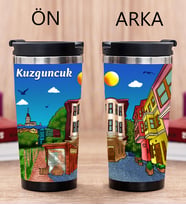 Kuzguncuk Tasarımlı Fotoğraflı Termos