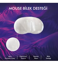 MP04 - Jel Mouse Bilek Destek Pedi  Yumuşak, Ergonomik, Fare Önü El Bileği Dinlendirme Pedi (Şeffaf)