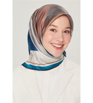 90 X 90 İpek Eşarp 8516d (SURA)  -1211