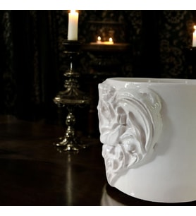 3D Kabartma El Emeği Göz Nuru Gotik Kalp Seramik MUG 200 ML Hediye Paketi Yapılır
