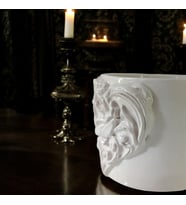 3D Kabartma El Emeği Göz Nuru Gotik Kalp Seramik MUG 200 ML Hediye Paketi Yapılır