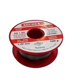 60/40 Lehim Teli 100 Gr 1,00 Mm (sn:60 / Pb:40)