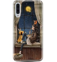 Samsung Galaxy A70 Kılıf Desenli Silikon Güzel Kılıf Ananas Camera Glass 1358