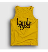 Presmono Unisex Sarı Logo Lamb Of God Atlet 94123tt (Sarı)