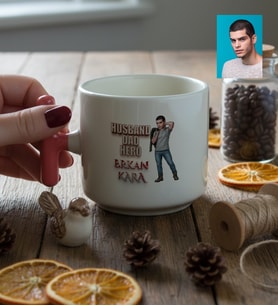 Kişiye Özel Karikatürlü Babaya Hediye Husband Dad Hero T Kupa Babalar Günü Hediyesi