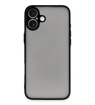 Newface Apple iPhone 16 Kılıf Montreal Silikon Kapak - Siyah