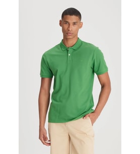 Lee L211810303 Yeşil Erkek Regular Fit Normal Kesim Polo Yaka Rahat %100 Pamuk Tşört