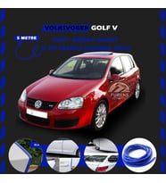 Volksvogen Golf 5 Oto Araç Kapı Koruma Fitili 5metre Parlak Mavi Renk