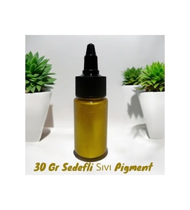 Epoksi Bazlı Gold-Varak Parlak Sıvı Sedefli Pigment 30 Gr Hobi,Sanat,Ahşap,Magnet