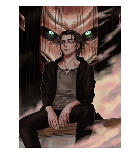 Eren Yeager Poster Tablo Ahşap Poster Dekoratif
