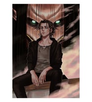 Eren Yeager Poster Tablo Ahşap Poster Dekoratif