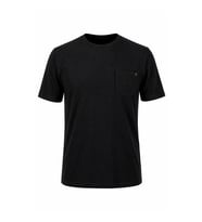 Trender Flamlı Cepli Sıfır Yaka Siyah Erkek T-Shirt 2000